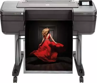Плоттер струйный HP Designjet Z9+ PS, A1/24", 9-ти цветный, 2400x1200dpi, сетевой, USB (W3Z71A)