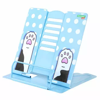 Подставка BRAUBERG Lil Paws, 1 отделение, металл, голубой (238053)