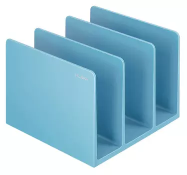 Подставка Deli Nusign, 3 отделения, голубой (ENS006BLUE)