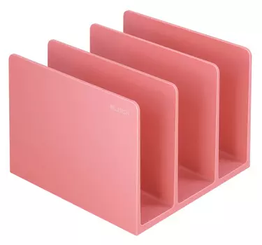 Подставка Deli Nusign, 3 отделения, розовый (ENS006PINK)