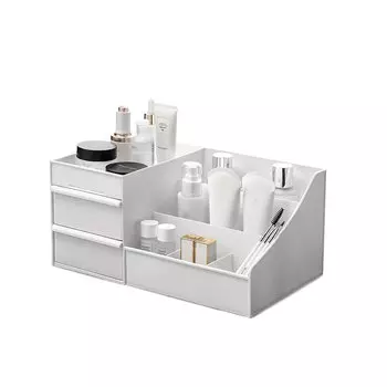 Подставка-органайзер DASWERK EXTRA, 7 отделений, пластик, белый (608471)