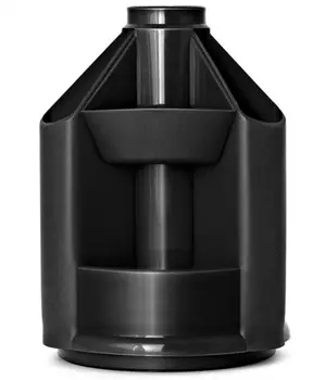 Подставка-органайзер Стамм Mini Desk, 10 отделений, пластик, черный (ОР70)