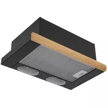 Подвесная вытяжка Elikor 50П-400-В2Л, черный/дуб неокрашенный (841036)