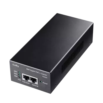 PoE-инжектор Cudy POE400, 802.3af/802.3at/802.3bt, до 100 м, 1 Гбит/с, 60 Вт (POE400)