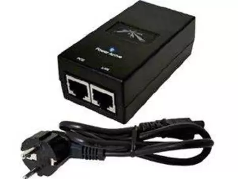 PoE-инжектор Ubiquiti, 1 Гбит/с, 500мА - 24V, PoE: 24V (POE-24-12W-G)