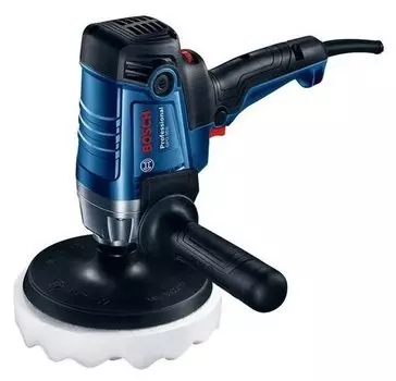 Полировальная машина BOSCH GPO 950, сетевая, M14, 950Вт, 2100 об/мин, макс. диаметр диска 180 мм, регулировка оборотов, 2.3 кг (06013A2020)