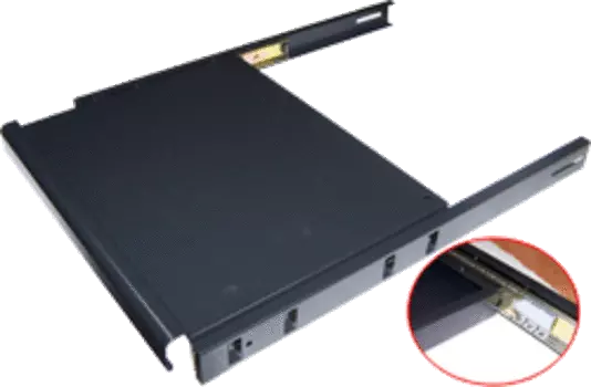 Полка для клавиатуры выдвижная TWT глубина 1200мм до 20кг 1U черная (TWT-CBB-SK-12/20)