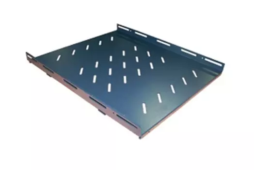 Полка для тяжелого оборудования стационарная TWT глубина 35 см-60 см до 100 кг 1U черная, TWT-CBB-S4-6/100 для напольных шкафов глубиной 600мм (TWT-CBB-S4-6/100)