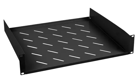 Полка консольная Cabeus глубина 40 см до 20 кг 2U черный, SH-J017-2U-400-BK (SH-J017-2U-400-BK)