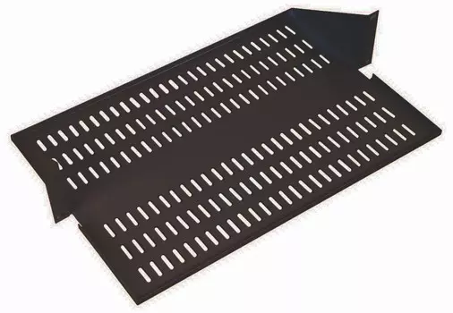 Полка консольная ЦМО глубина 39.5 см-40.3 см до 15 кг 2U черный, МС-40.2-9005 для шкафов/стоек (73541620300)
