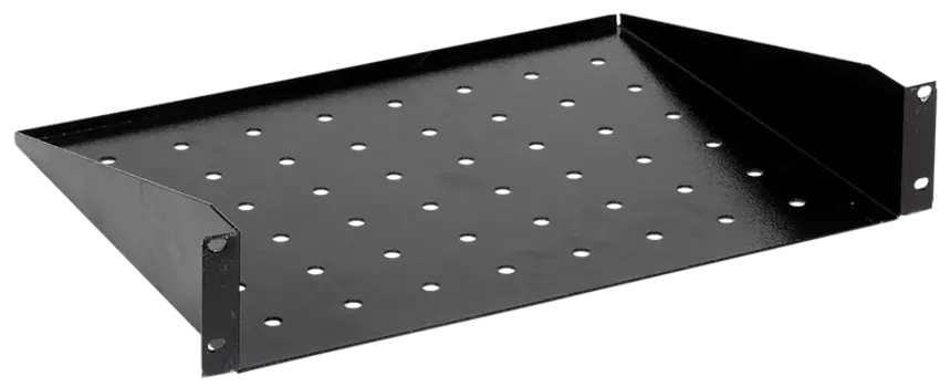 Полка консольная ITK глубина 35 см до 20 кг 1U черный для шкафов и стоек ITK (RS105-350P-R)