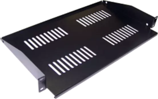 Полка LANMASTER глубина 35 см до 60 кг черный (TWT-CB-SF350-2U/60)