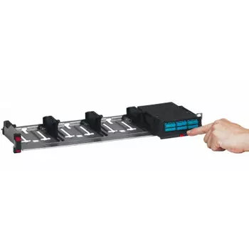 Полка оптическая в шкаф 19" 0.5U, неукомплектованная, черный, Legrand (032140)