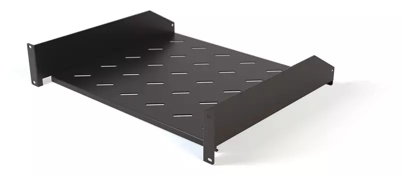 Полка Полка Hyperline глубина 40 см до 20 кг черный (TAL3-2U-400-RAL9005)