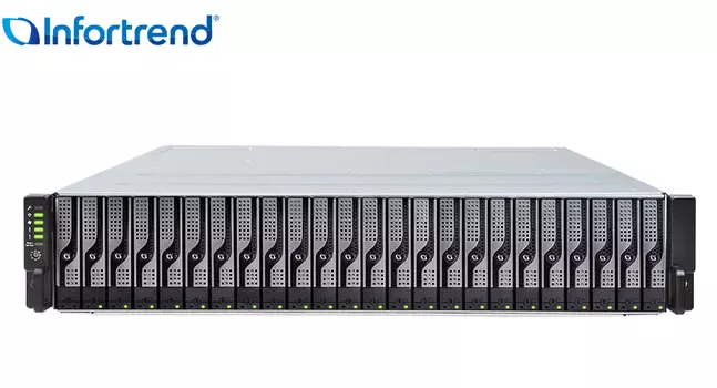 Полка расширения Infortrend JB 3024B, 24x2.5" SATA/SAS HS, 4хSAS 12Gb/s, 2x530W, 2U (JB3024RB0-8U32)