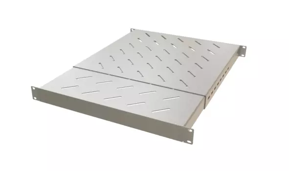 Полка раздвижная Hyperline глубина 405мм-700мм до 220кг 1U серая, TSD3H-1U-405/700-RAL7035 для для установки в шкафы глубиной 600-800 мм (TSD3H-1U-405/700-RAL7035)