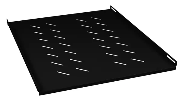 Полка стационарная Cabeus глубина 60 см до 100 кг 1U черный, SH-J018-FC-800m-100KG-BK для напольных шкафов с глубиной 800 мм (SH-J018-FC-800m-100KG-BK)