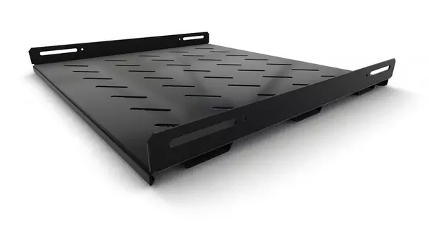 Полка стационарная Hyperline глубина 45 см до 100 кг черная, TSH3H-450-RAL9004 для TTB / TTR / TWB / TWB-FC (TSH3H-450-RAL9004)