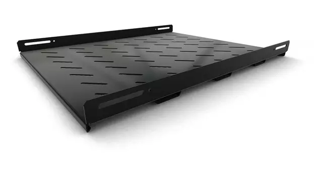 Полка стационарная Hyperline глубина 65 см до 100 кг черная, TSH3H-650-RAL9005 для TTB Hyperline,TTR Hyperline (TSH3H-650-RAL9005)