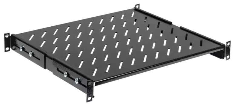 Полка стационарная ITK глубина 60 см до 100 кг черная для шкафов и стоек ITK (FS05-600PI-R)