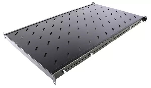 Полка стационарная NT глубина 750мм-1080мм до 100кг 1U черная, S750VA B для шкафов/стоек (145441)