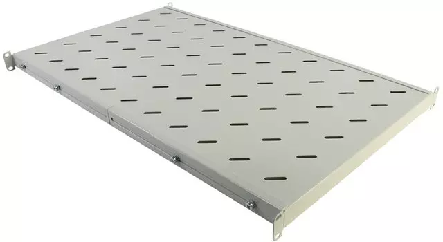 Полка стационарная NT глубина 750мм до 100кг 1U серая, S750VA G для шкафов/стоек (145442)