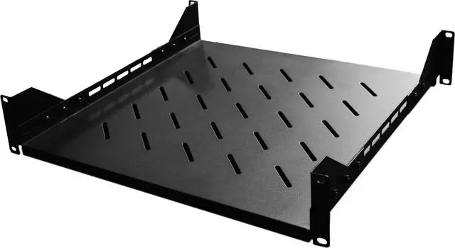 Полка стационарная Wize глубина 1 м до 50 кг 1U черная, WSH1U100 для рэковых шкафов 19" (WSH1U100)