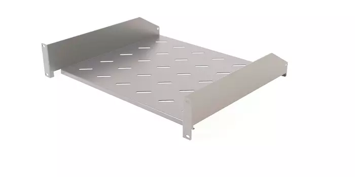 Полка угловая Hyperline глубина 25 см 1U серая, TAL3-1U-250-RAL7035 (TAL3-1U-250-RAL7035 )