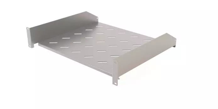 Полка угловая Hyperline глубина 30 см до 20 кг 2U серая, TAL3-2U-300-RAL7035 (TAL3-2U-300-RAL7035)