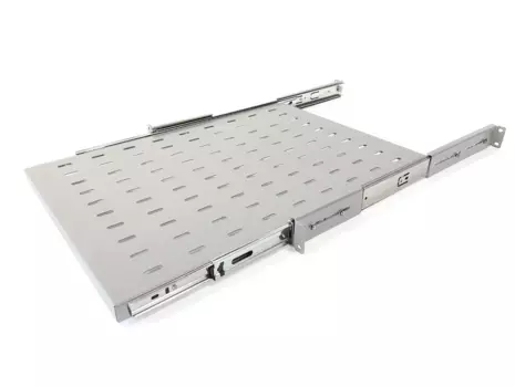 Полка выдвижная Hyperline глубина 600мм до 20кг 1U серая, TSS3-600-RAL7035 для для шкафов TTB глубиной 800-1200мм (TSS3-600-RAL7035)