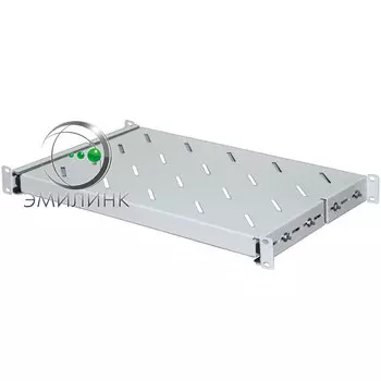 Полка выдвижная NTSS глубина 30 см до 20 кг 1U серый, NTSS-MSKB-FS-600 для для шкафа глубиной 600 (NTSS-MSKB-FS-600)