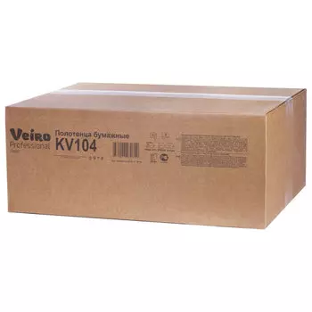 Полотенца бумажные Veiro Basic H3, слоев: 1, листов 250шт., белый, 20шт. (KV104)