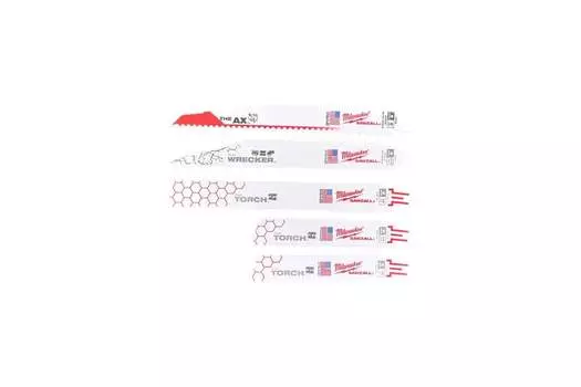 Полотно для сабельных пил Milwaukee Sawzall, BIM (биметалл), 990 мкм, 5 шт. (49222205)