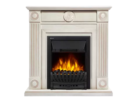 Портал для электрокамина Firelight Frame Classic, пристенный, белёный дуб (НС-1230525)