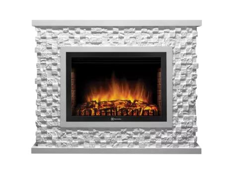 Портал для электрокамина Firelight Quadro 25, пристенный, белый (НС-1273967)