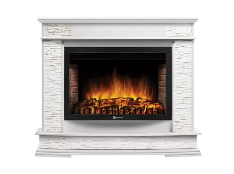 Портал для электрокамина Firelight Scala 25, пристенный, белый/беленый дуб (НС-1284543)