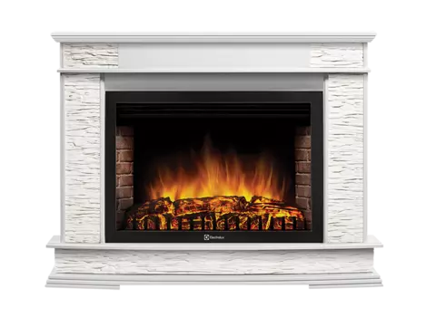 Портал для электрокамина Firelight Scala 30, пристенный, белый/беленый дуб (НС-1284548)