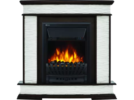 Портал для электрокамина Firelight Scala Classic, пристенный, белый/темный дуб (НС-1170985)