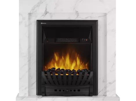 Портал для электрокамина Firelight Simple Classic, пристенный, белый мрамор (НС-1283400)