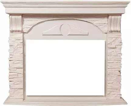 Портал для электрокамина Firelight Torre 25U, угловой, белый/беленый дуб (НС-1199847)