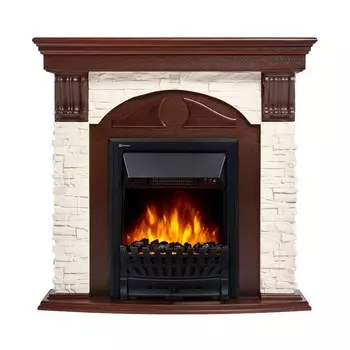 Портал для электрокамина Firelight Torre 25U, угловой, слоновая кость/темный дуб (НС-1132812)