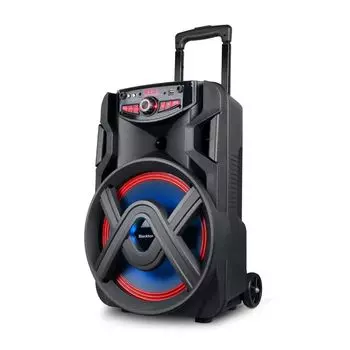 Портативная акустика Blackton PBS2112, 40 Вт, FM, AUX, USB, microSD, Bluetooth, подсветка, черный