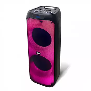 Портативная акустика BQ PBS3000, 120 Вт, FM, AUX, USB, microSD, Bluetooth, подсветка, черный