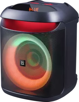 Портативная акустика Defender Boomer 45, 45 Вт, FM, AUX, USB, microSD, Bluetooth, подсветка, черный (65245)
