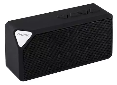 Портативная акустика Digma S-20, 4W, FM, microSD, Bluetooth, черный (SP204B)