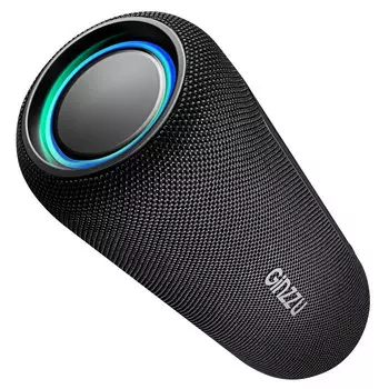 Портативная акустика Ginzzu GM-908B, 20 Вт, FM, AUX, USB, Bluetooth, подсветка, черный