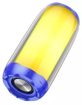 Портативная акустика Hoco HC8 Pulsating, 10 Вт, FM, AUX, USB, microSD, Bluetooth, подсветка, синий