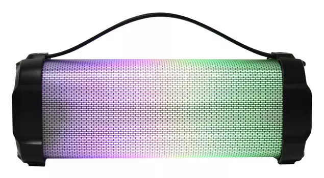 Портативная акустика Hyundai H-PAC400, 12 Вт, USB, microSD, Bluetooth, подсветка, черный (H-PAC400)