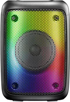 Портативная акустика Hyundai H-PS1006, 30 Вт, FM, AUX, USB, microSD, Bluetooth, подсветка, черный (4630143123357)