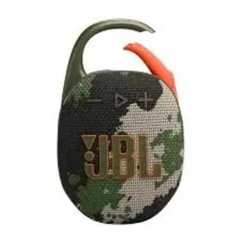 Портативная акустика JBL CLIP 5, 5 Вт, Bluetooth, камуфляж (JBLCLIP5SQUAD)